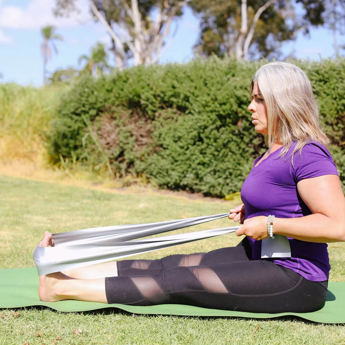 Kim teaching Pilates